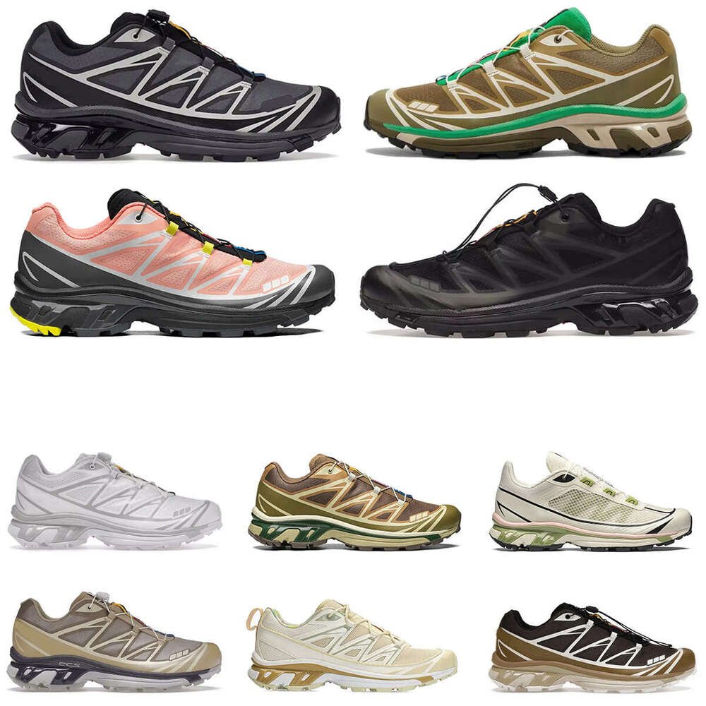 Designer Dhgate Outdoor Hiking Shoes Mens Womens Xt-6 Triple Black White Rock Monument Wren Green Copen Blue Clear Safari