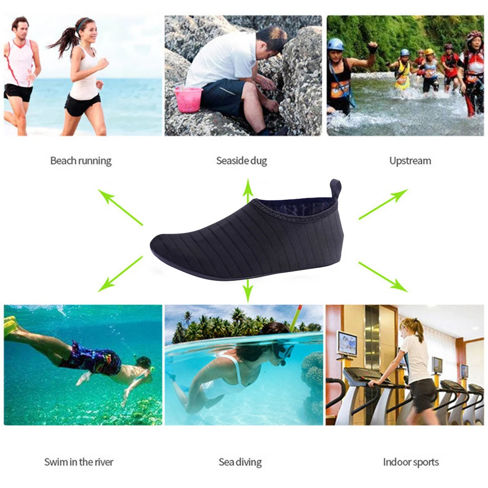 Summer Water Barefoot Shoes Adults Diving Pool Soft Beach Socks Sneakers M3XL 250304