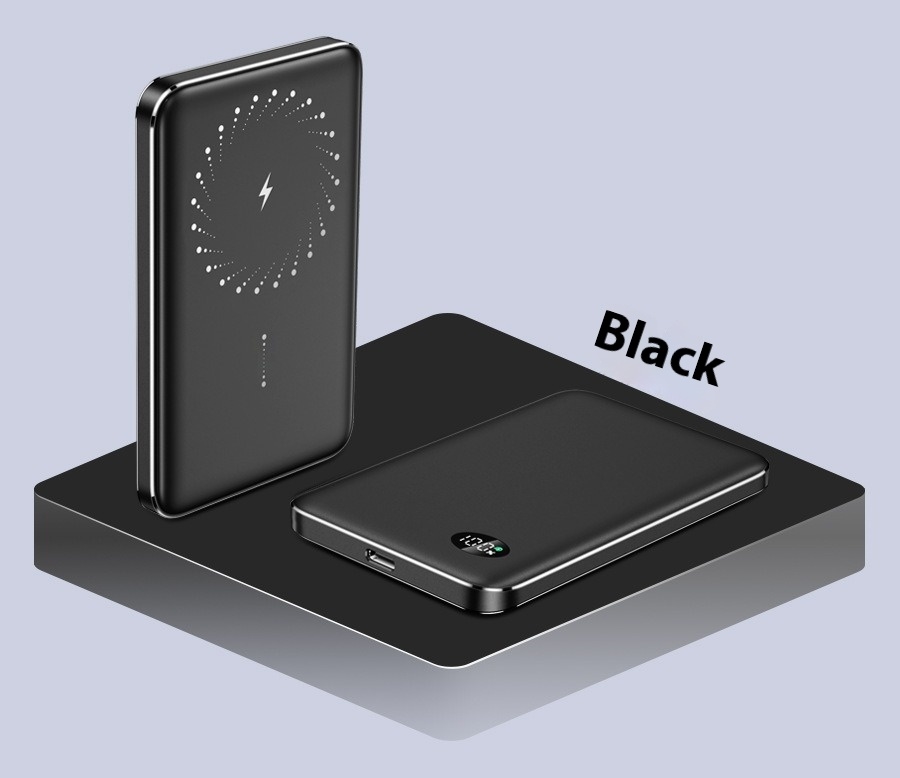 New 10000mAh thin 3-in-1 Magnetic Wireless Power Bank for MagSafe iPhone PD20W Fast Charging for Apple Watch Portable Spare Battery