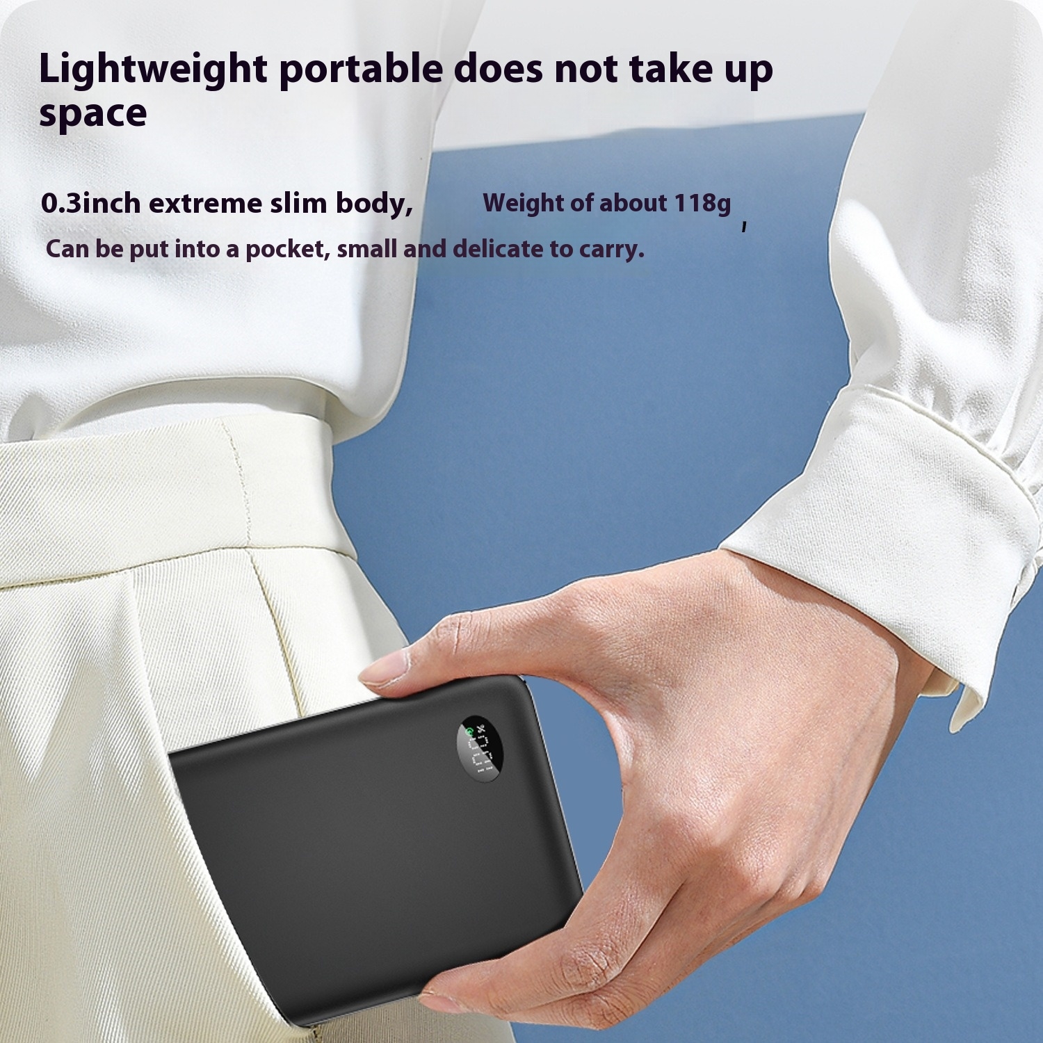 New 10000mAh thin 3-in-1 Magnetic Wireless Power Bank for MagSafe iPhone PD20W Fast Charging for Apple Watch Portable Spare Battery