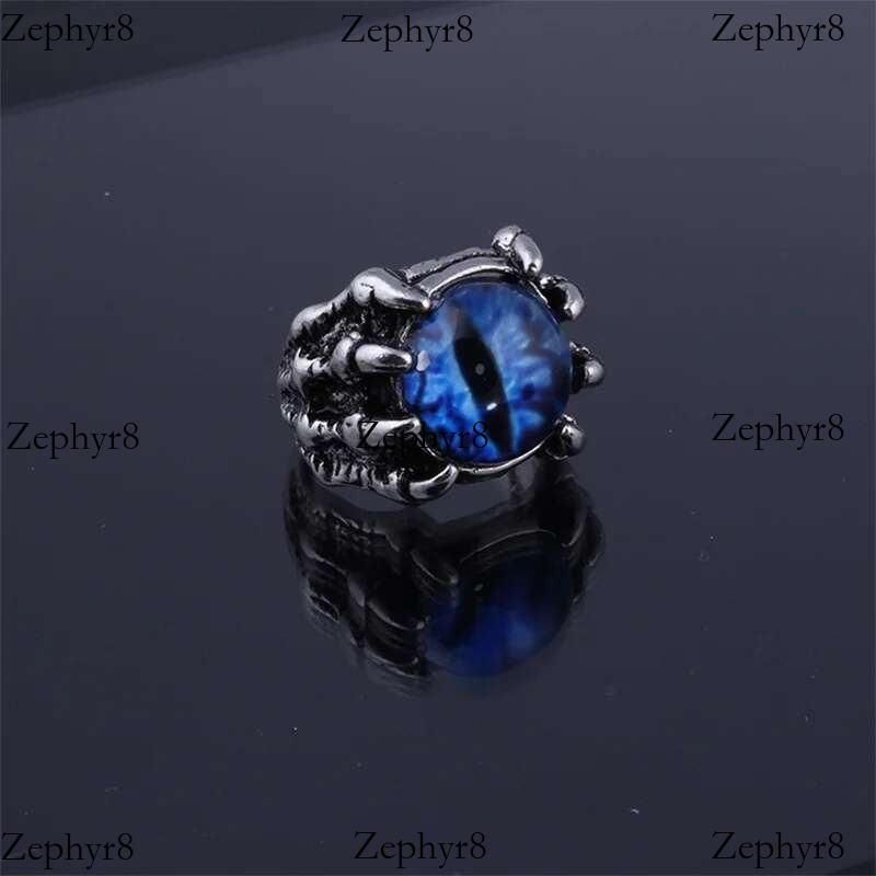 2025 model Wu's 2022 New Retro Gothic Rings Unisex Punk Skull Rock Hip Hop Adjustable Gift Jewelry Evil Eye/Dragon Claw