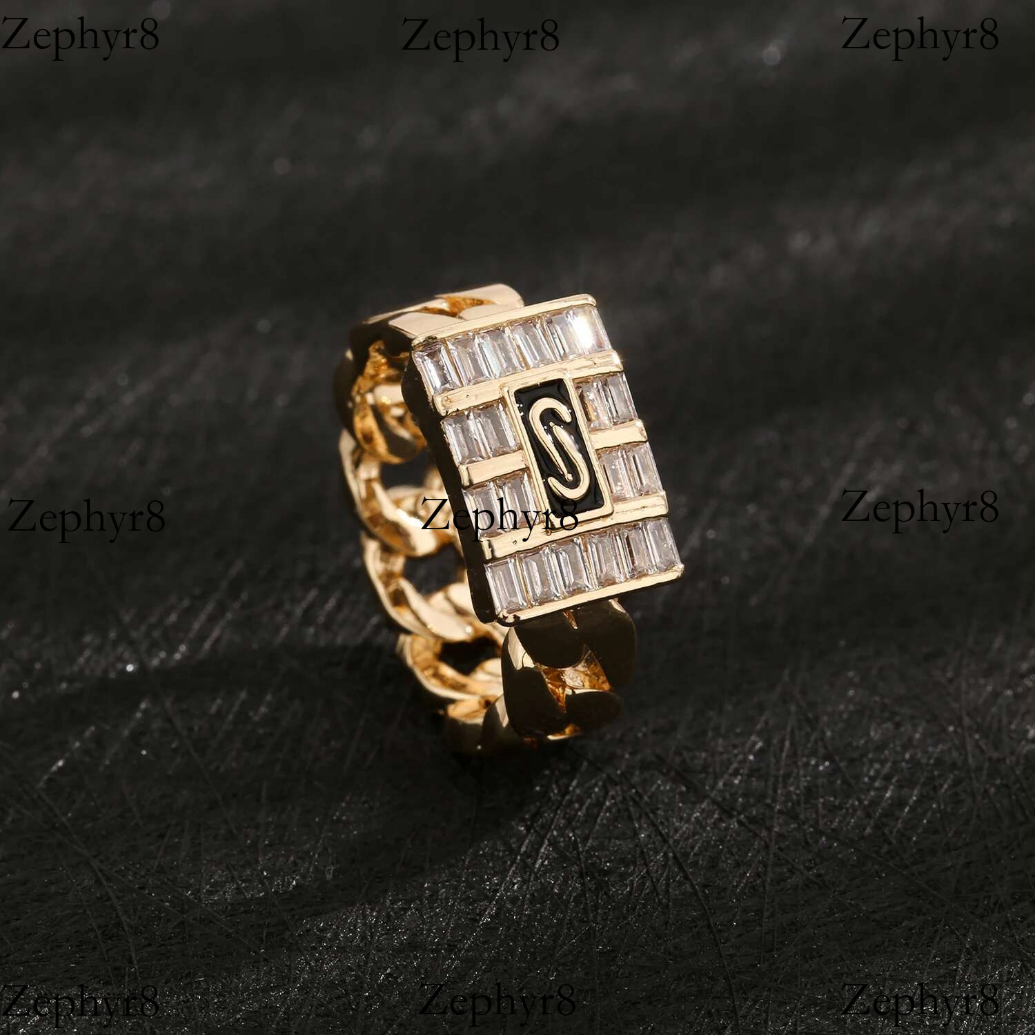 2025 New model original hot selg zircon ring made of copper material popular for both men and women in the current season