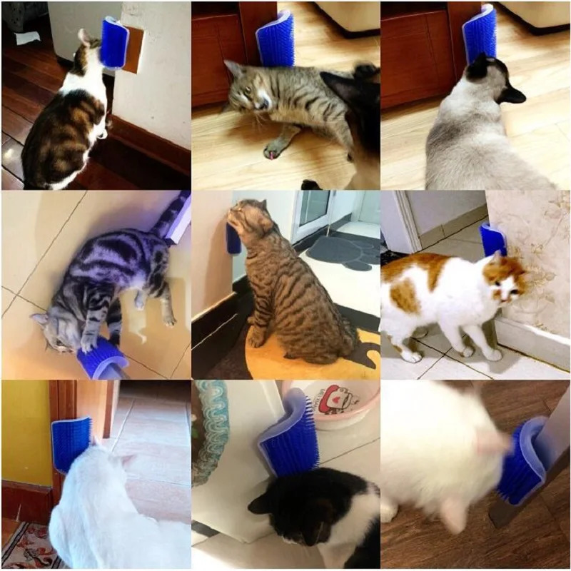 Cat Scratcher Massager Used for Scratching Pet Brush Hair Removal Comb Beauty Table Dog Kitten Care Royal Accessories y250312
