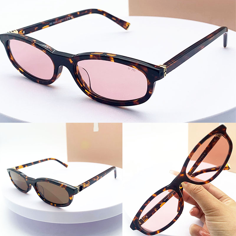 For Women Classics Madam Square Sunglasses Designer Regard SUNGLASSES A06s Side Metal Pattern Red Lens Wear UV Protection During Summer Travel With Box