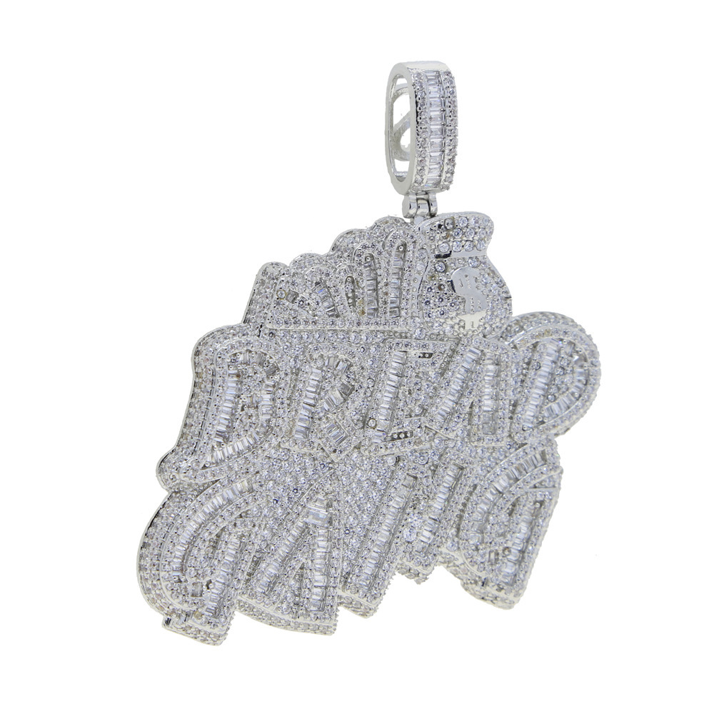 Customization Diamond Pendants Iced Out Real 925 Silver VVS Moissanite Pendants Fine Jewelry Pendants