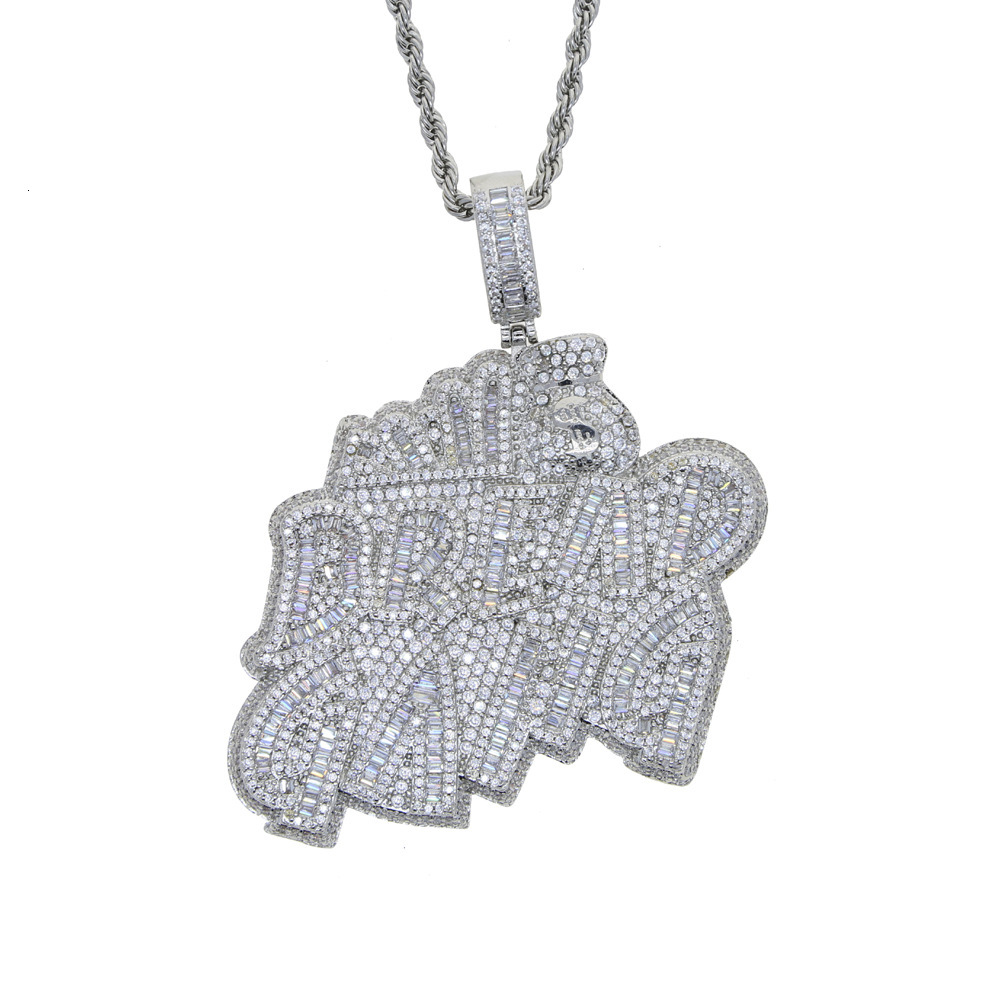 Customization Diamond Pendants Iced Out Real 925 Silver VVS Moissanite Pendants Fine Jewelry Pendants