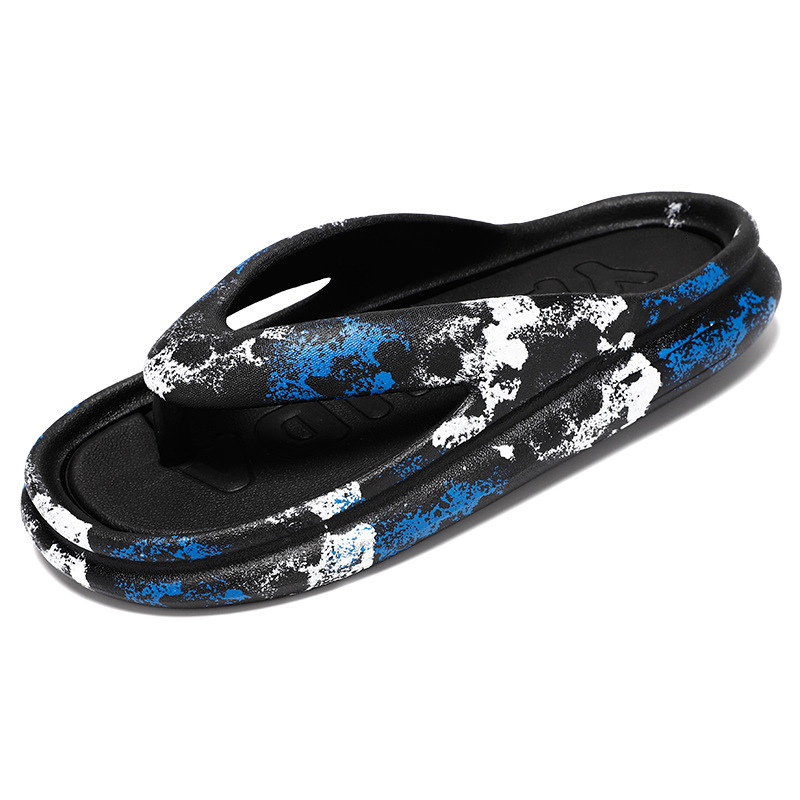 Step On Poop, Touch Text Drag Fashionable Summer Clothes 2025 New Designer Sandals Thick Soled Wear Resistant Men's Shoes Beach Soft Sole Anti Sl