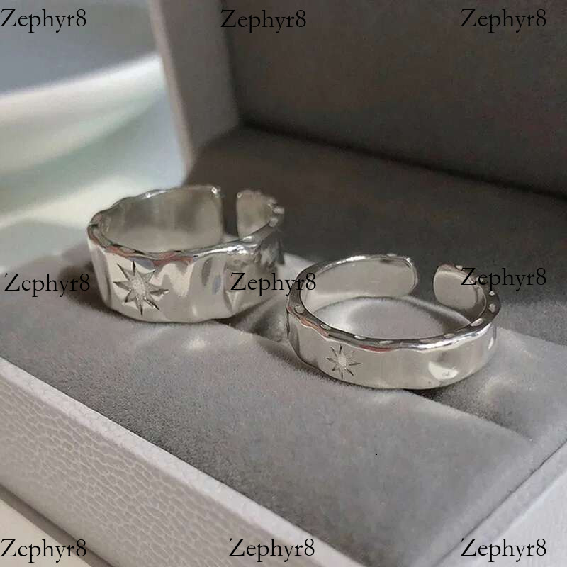2025 New model Punk Opening Ring Women Couple Y2K Shiny Star Finger Rings Handmade Irregular Design Jewelry Hip Hop Party Accessories