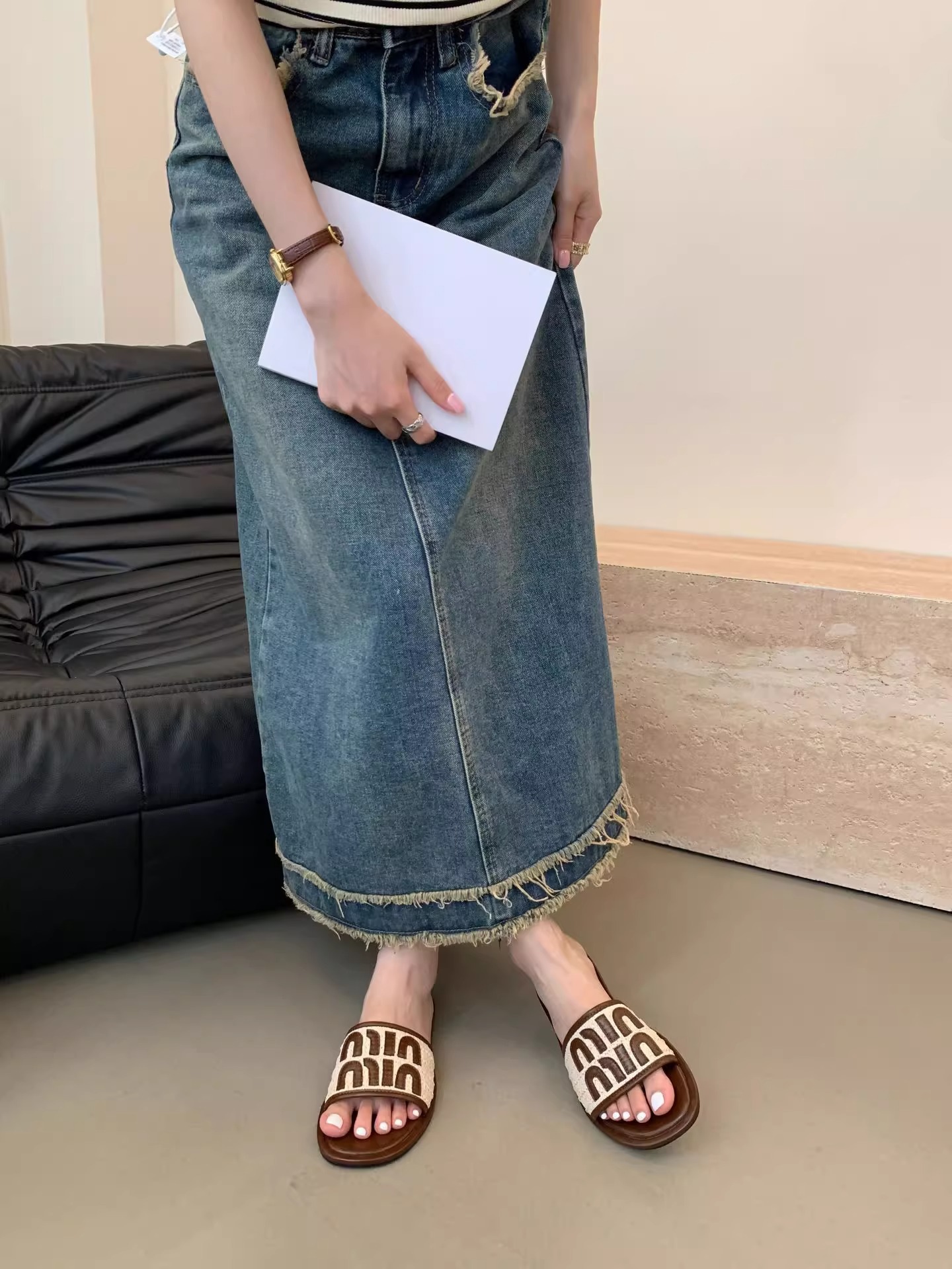 Free shipping new sandals women slippers daily travel outdoor comfortable casual shoes black beige brown