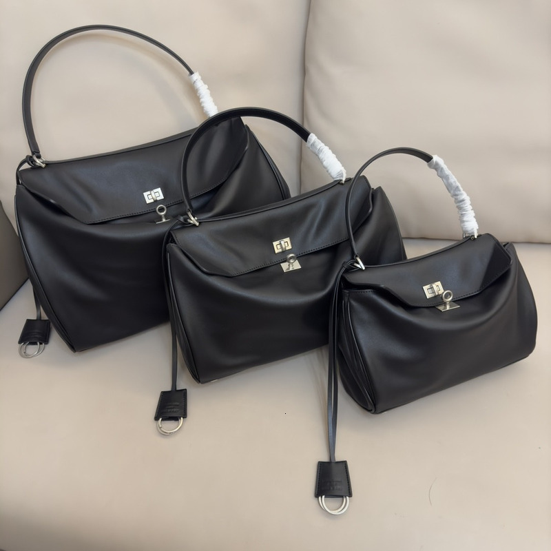 2024 New Genuine Leather Rodeobag Luxury Lock Underarm Single Shoulder Crossbody Casual Commuter Kelly Women's Bag