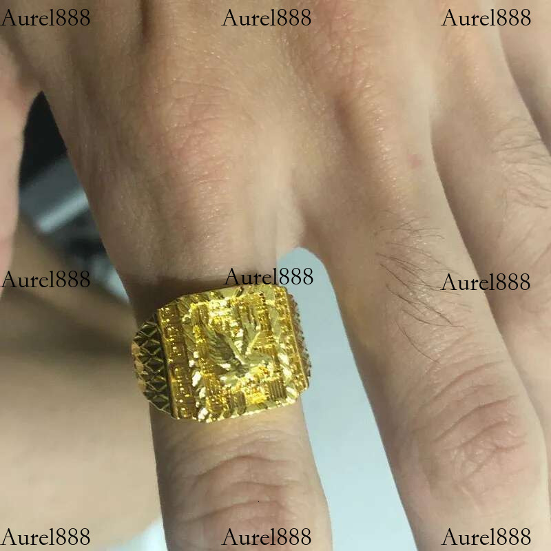 girl Punk Rock Eagle Men 's Ring Gold Color Resizeable Finger Jewelry Never Fade