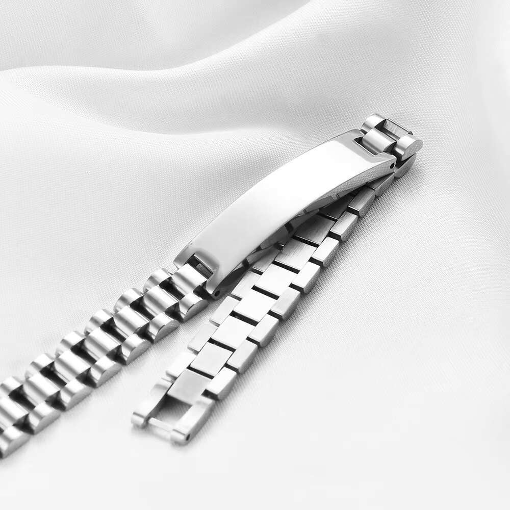 2025 New model Customize Punk Cuban Watch Chain Gold Plated Bracelet 10MM Hip Hop Titanium Steel Bracelets Wholesale Bangle