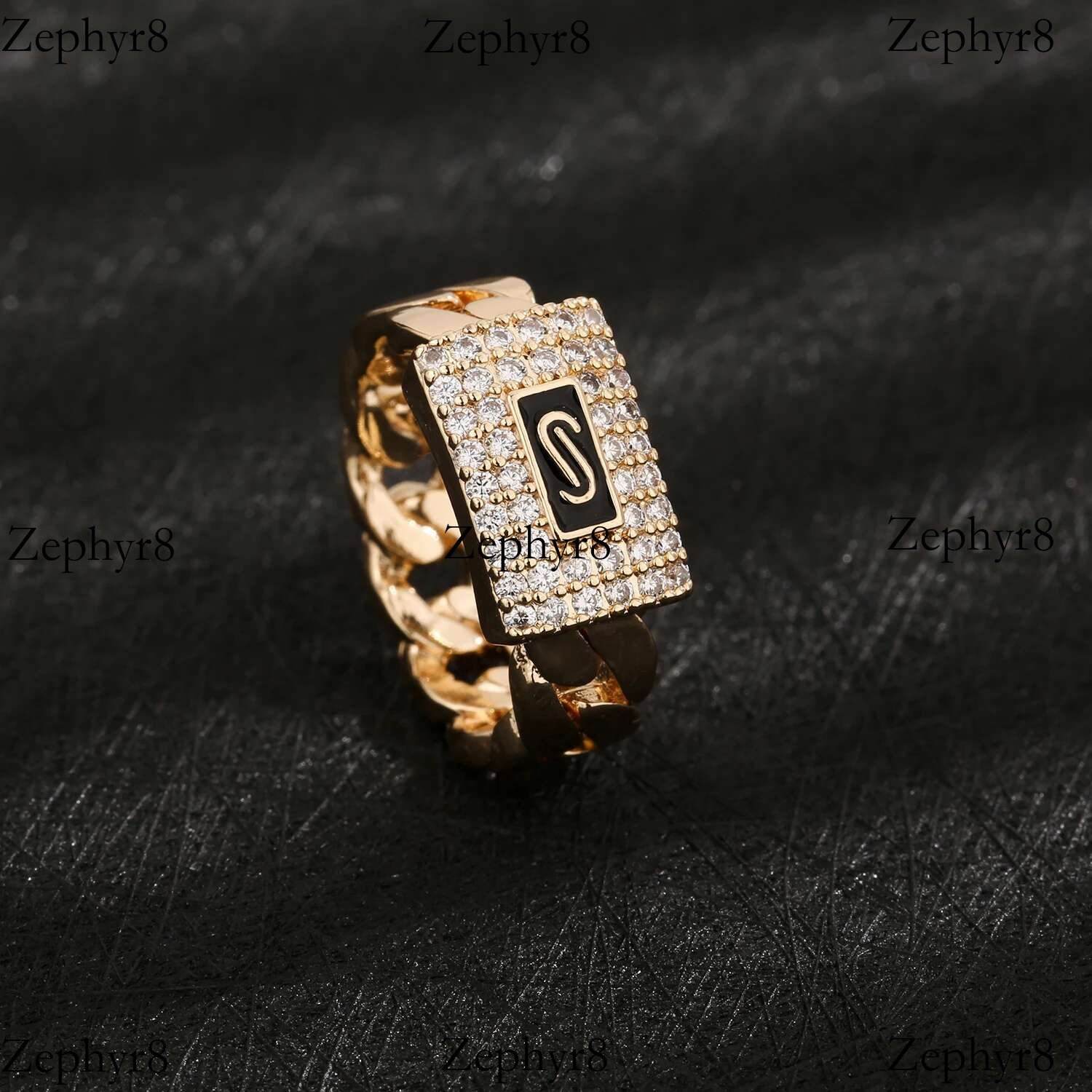 2025 New model original hot selg zircon ring made of copper material popular for both men and women in the current season