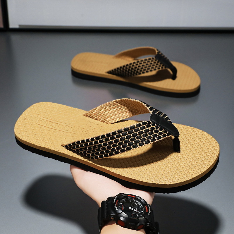 Thai Vietnamese Flip Flops Men's Summer 2025 New Designer Sandals Style Of Trendy Wear-resistant Anti Slip And Casual Beach Shoes For Outdoor Wea