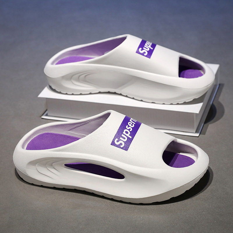 Trendy Men's Slide-On Sandals with Thick Sole - Perfect for Home, Bathroom, or Casual Outings 36-45