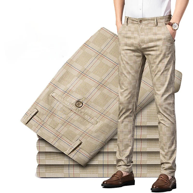 Spring/Summer Casual Pants Mens Fashion Korean Street Clothing Mens Straight Slimming Pants Mens Trouser Black Flat Pants Mens 250314