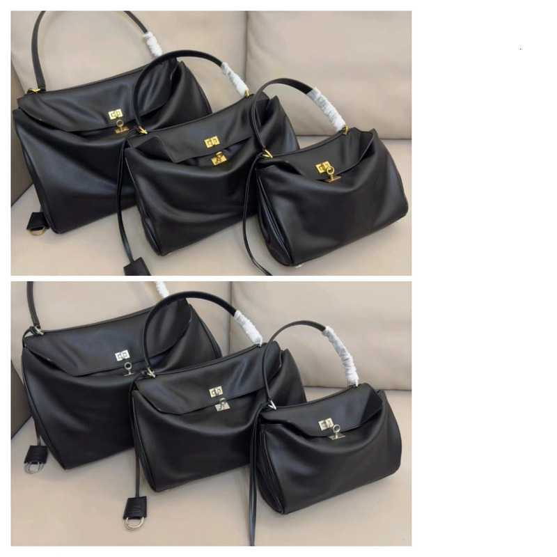 2024 New Genuine Leather Rodeobag Luxury Lock Underarm Single Shoulder Crossbody Casual Commuter Kelly Women's Bag
