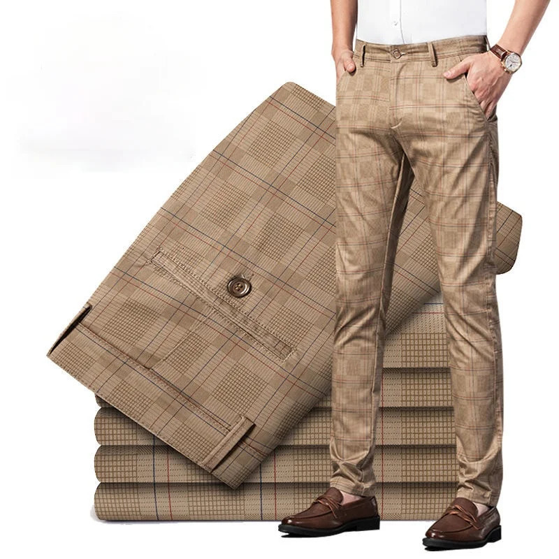 Spring/Summer Casual Pants Mens Fashion Korean Street Clothing Mens Straight Slimming Pants Mens Trouser Black Flat Pants Mens 250314