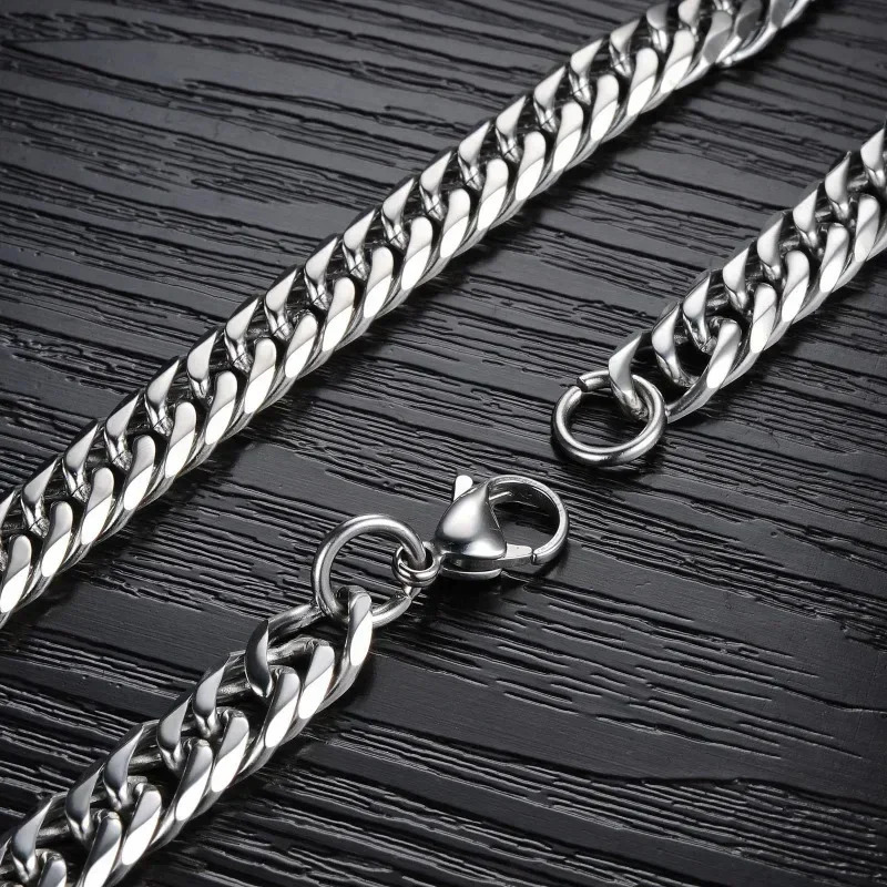 925 Sterling Silver 45-60cm 10mm Cuban Chain Necklace For Man Fashion Jewelry Trend Personality Hip Hop Trendsetter Accessories 250314