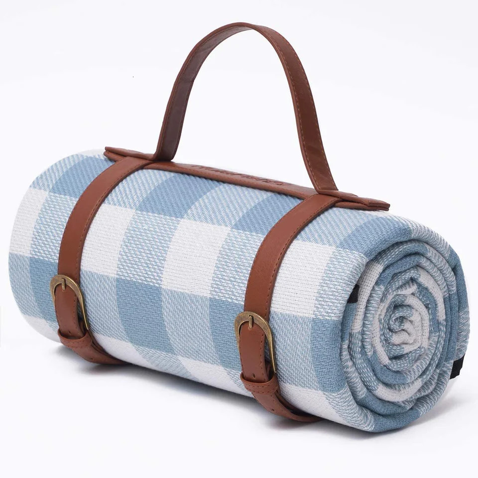 200x200cm Outdoor Picnic Blankets Mats Camping Foldable Pad Blankets with Leather Handle Waterproof Beach Camping Accessories 250311 - view 7