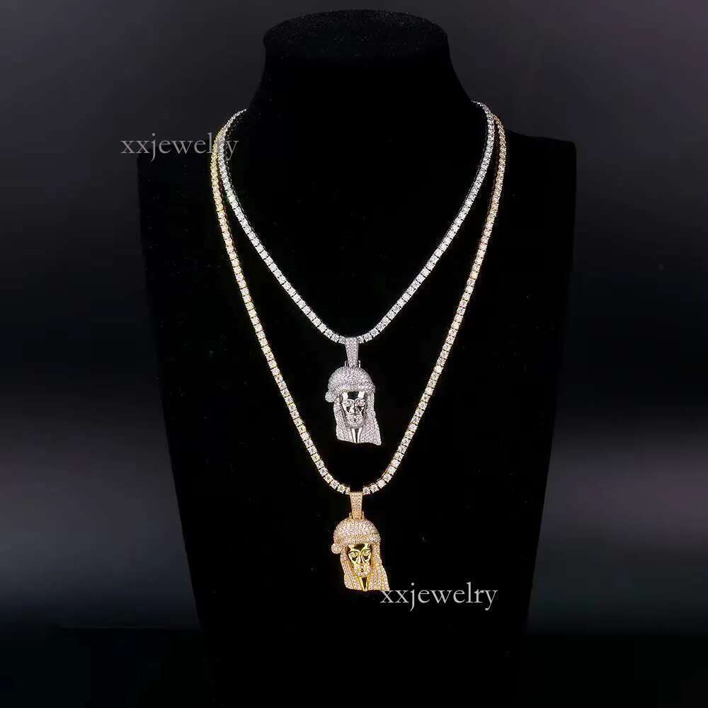 Custom Small Jesus Sterg Sier Hip Hop Ice Out Dia Gra Vvs Cuban Fine Jewelry Mossanite Moissanite Pendant for Men