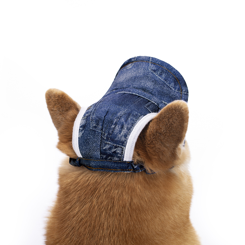 free shipping Designer Dog Baseball Cap Hats Big Ear Holes, Summer Beach Visor Small Large Dogs, Comfortable Pet Sun Hat with Adjustable Strap for Dog