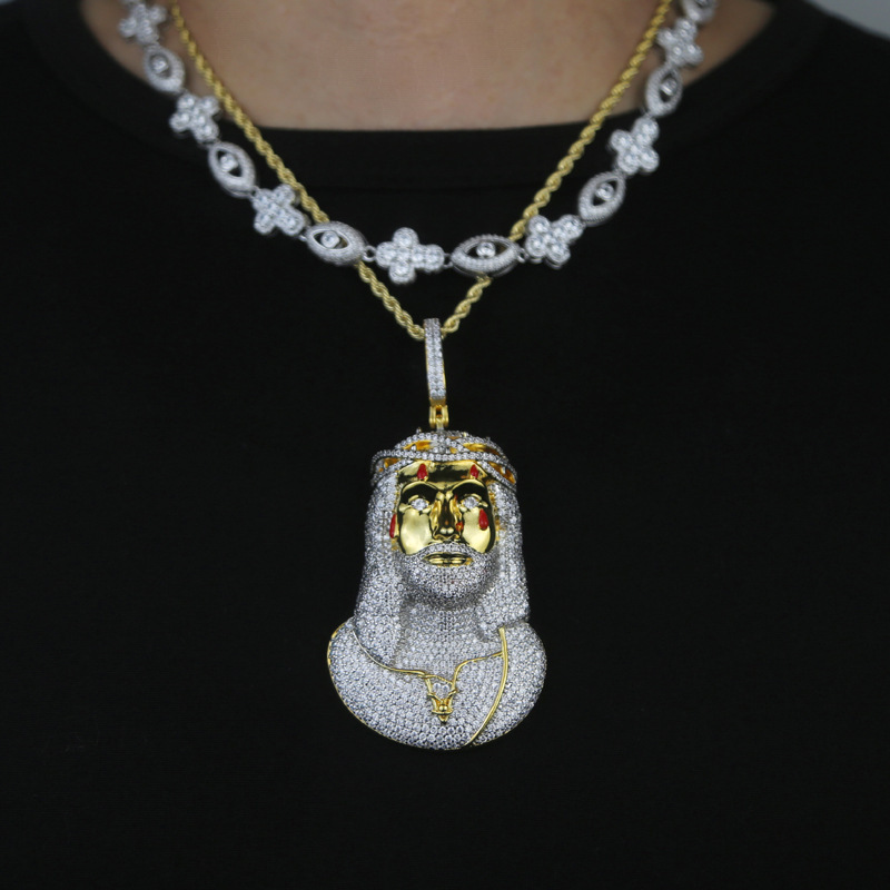 High Quality Jesus Pendant Collection Hip Hop Jewelry Pendants 925 Sterling Silver VVS Moissanite Diamond Jesus Pendant