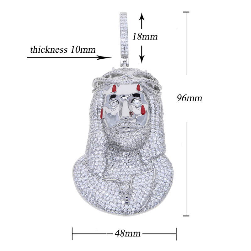 High Quality Jesus Pendant Collection Hip Hop Jewelry Pendants 925 Sterling Silver VVS Moissanite Diamond Jesus Pendant
