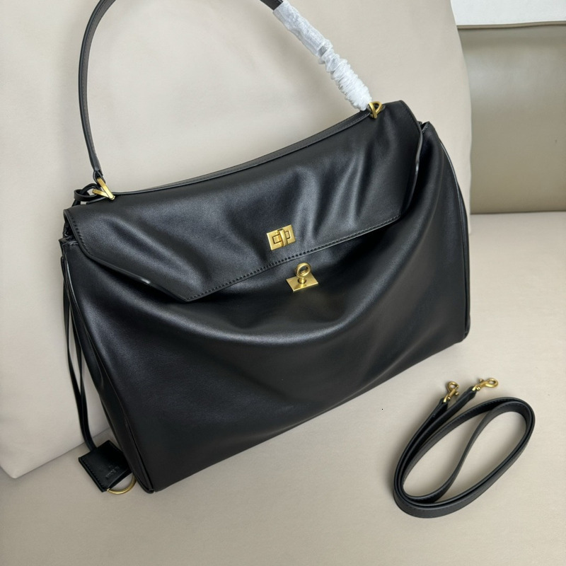 2024 New Genuine Leather Rodeobag Luxury Lock Underarm Single Shoulder Crossbody Casual Commuter Kelly Women's Bag