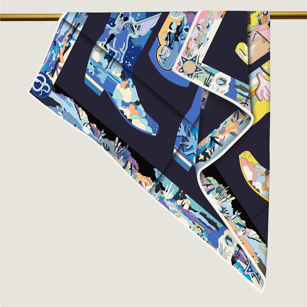 Double Face Scarf in Silk Twill with Hand-rolled Edges Shawls 90 Silk Scarfs Square Large Bandanas Handcraft Neck Foulard Femme Bag Bandana Christmas 