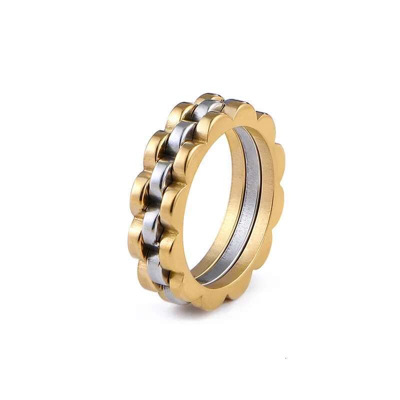 2025 New model Titanium Trendy Men's Hip-hop Personalized Fashion Stainless Steel Ring