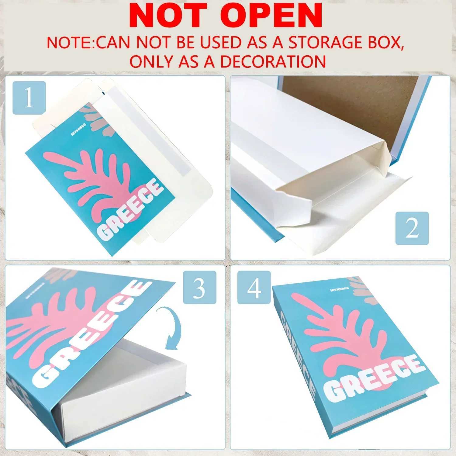 3Pcs Fashion Fake Books Living Room Decoration Designer Books Coffee Table Ornaments Club Hotel Room Villa Prop Books Decoration Y250315