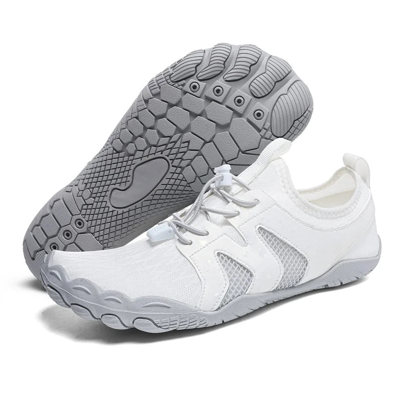 Men Women Aqua Shoes QuickDry Water Breathable NonSlip Beach Footwear Gym Hiking Swimming Wadding 250304
