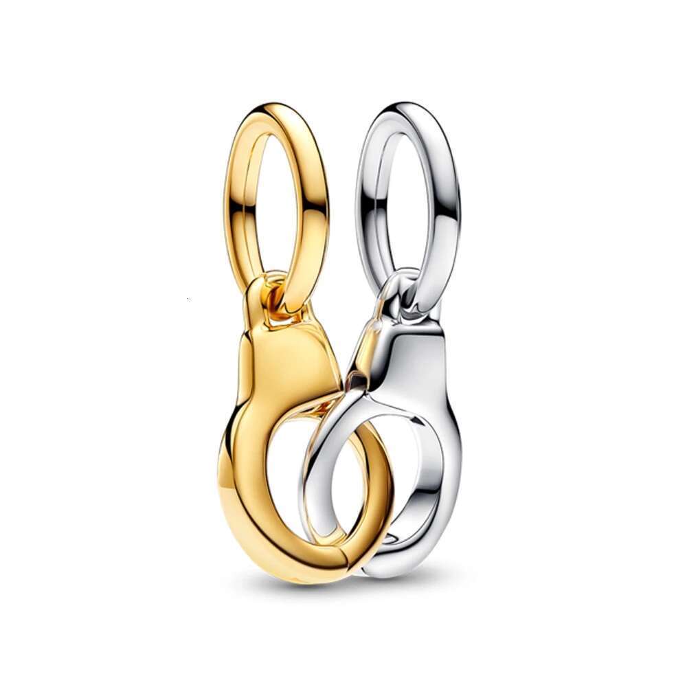 Gold Series 925 Sterling Silver Crystal Ball Love Heart Envelope Rose Pendant Fit DIY Bracelet Necklace Women's Jewelry Gifts wholesale