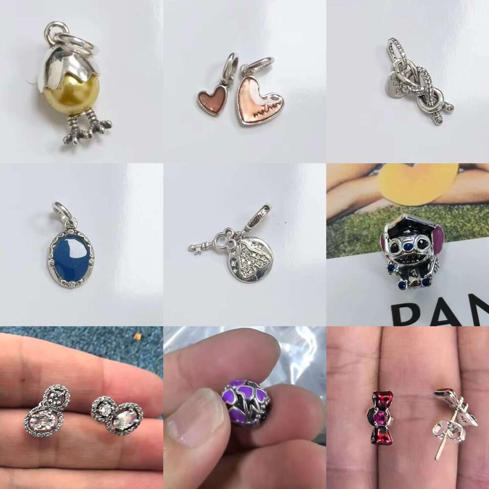 2025 Zircon Loose Bead Gift New Love Charms Heart Bead High Quality DIY Accessories Mother's Day Gift