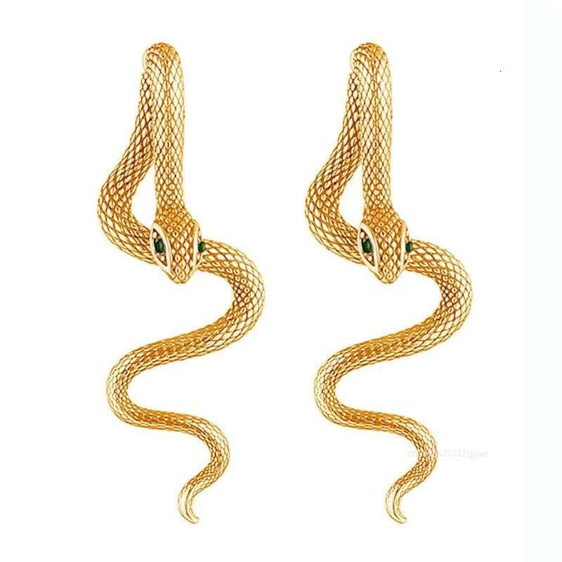 2025 model 2025 New Gothic Shape Hip Hop Punk Detachable Snake Jewelry Long Earrings for Women Girls Men 1Pair