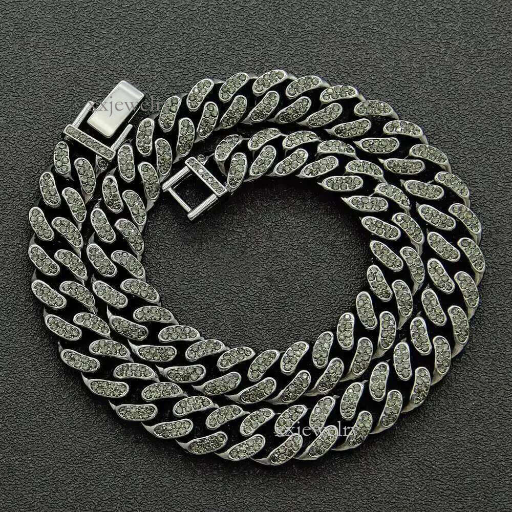 Cadena Cubana Hombre Moissanite Hip Hop Jewelry Gold Sier Men Necklace Cuban k Chain