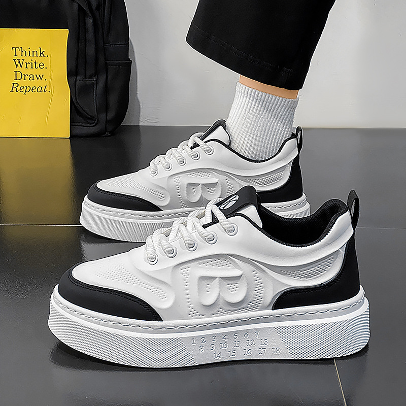 Fashionable Versatile Thick-Sole Lightweight Casual Men Comfortable NEW Sneakers Teens 2025 Spring Summer New Low-Top Skate Shoes Perfect for Hot Sale