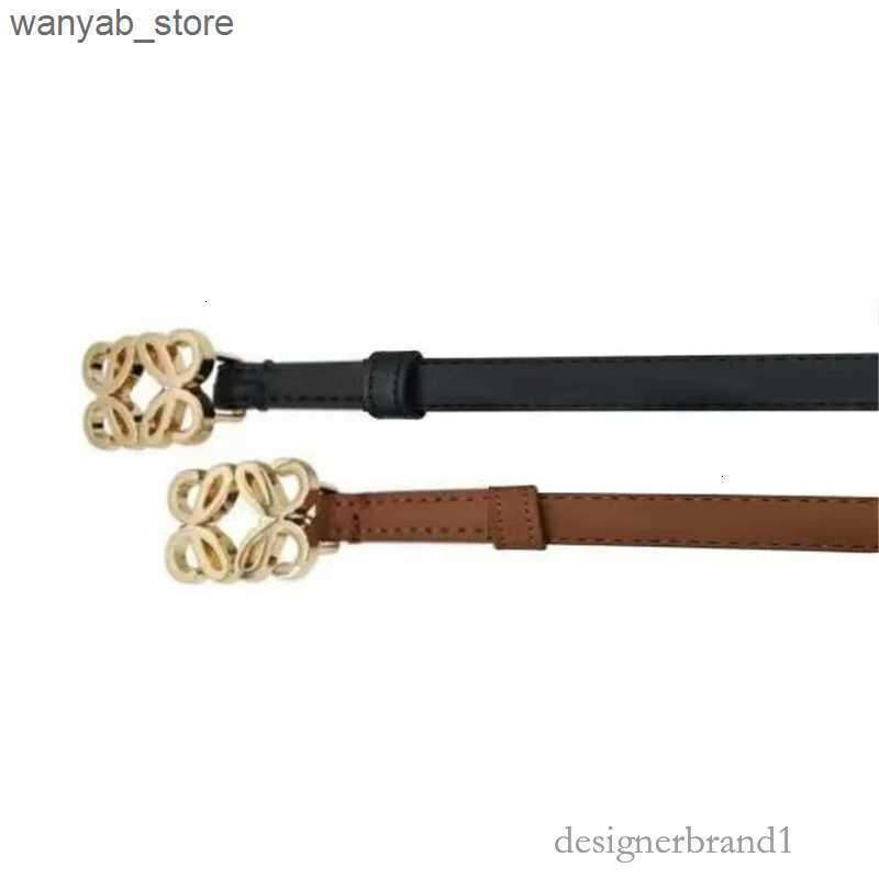 Belts 2024 New Width 2.3 cm Womens Fashion Cow boy Leather Metal Buckle Casual Dress Jeans Belt L240910