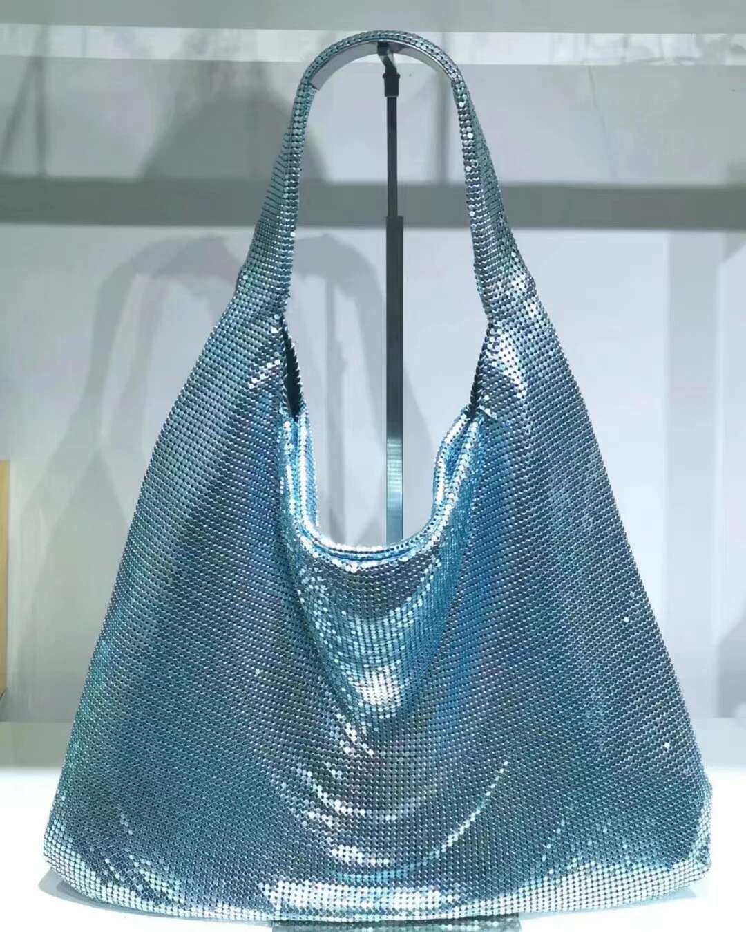 Fashion Metallic Purses And Designer For Women 2022 New Handbags Gold Sier Bags