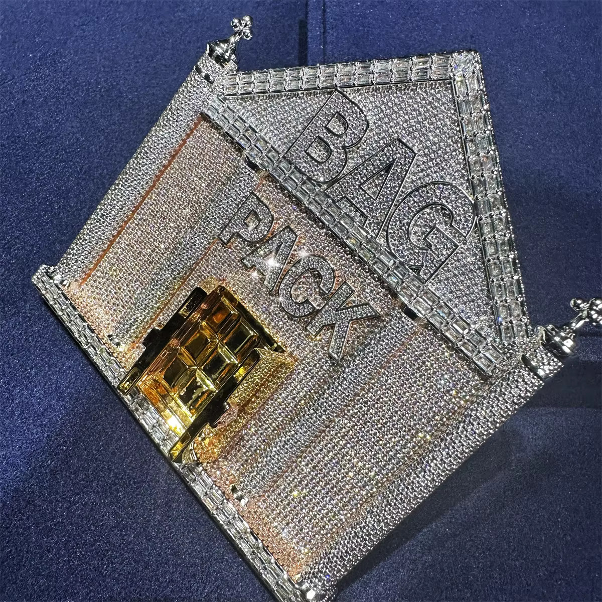 Silver 925 Moissanite Pendant Manufacturer Pendant Necklace for Men Ice Out Hip Hop Jewelry Custom Pendant Necklace