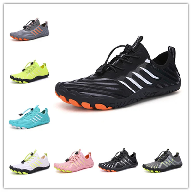 Arrival Water Shoes QiuckDry Aqua Men Women Outdoor Beach Swimming Wading Breathable FiveFinger Sneakers Size 35 250304