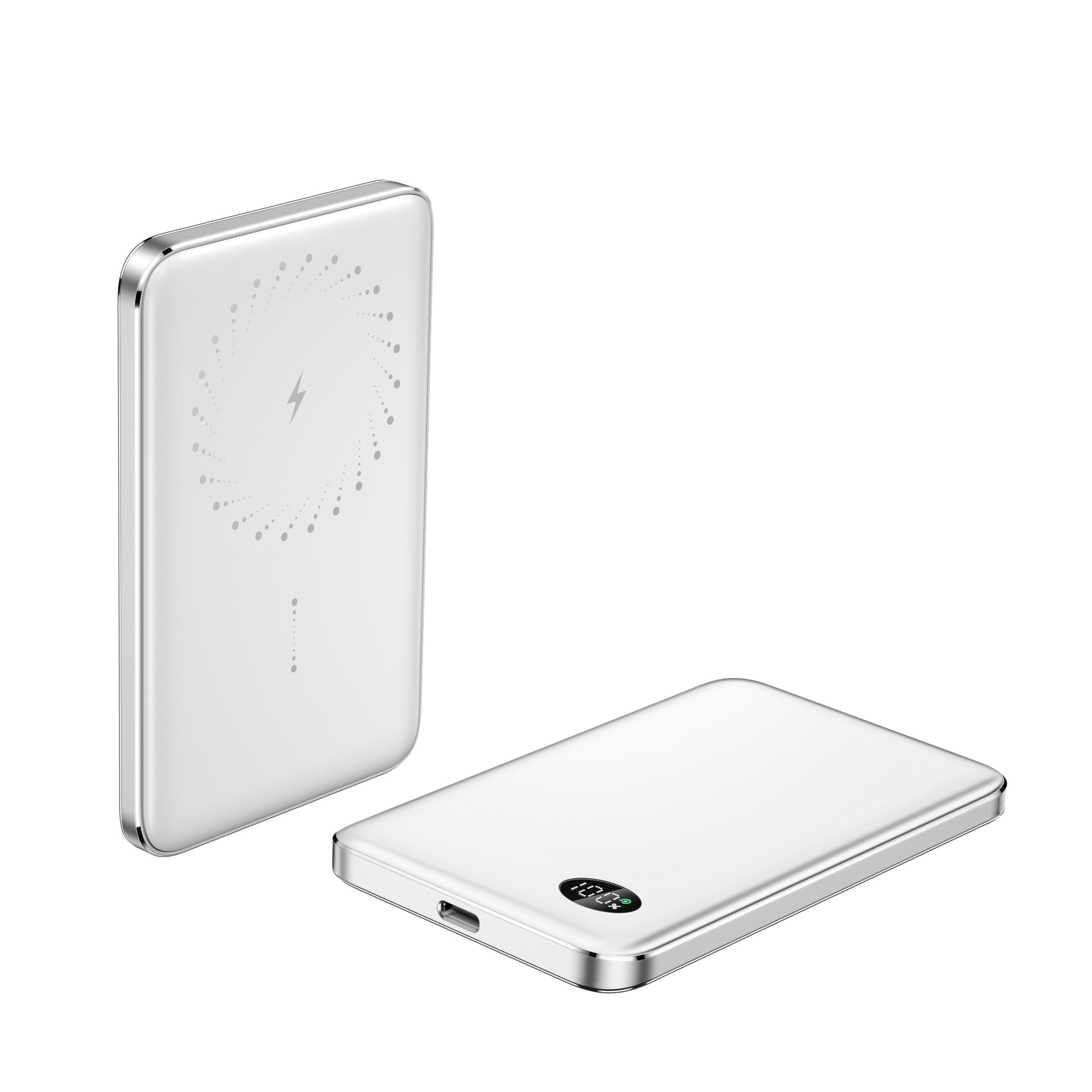 New 10000mAh thin 3-in-1 Magnetic Wireless Power Bank for MagSafe iPhone PD20W Fast Charging for Apple Watch Portable Spare Battery