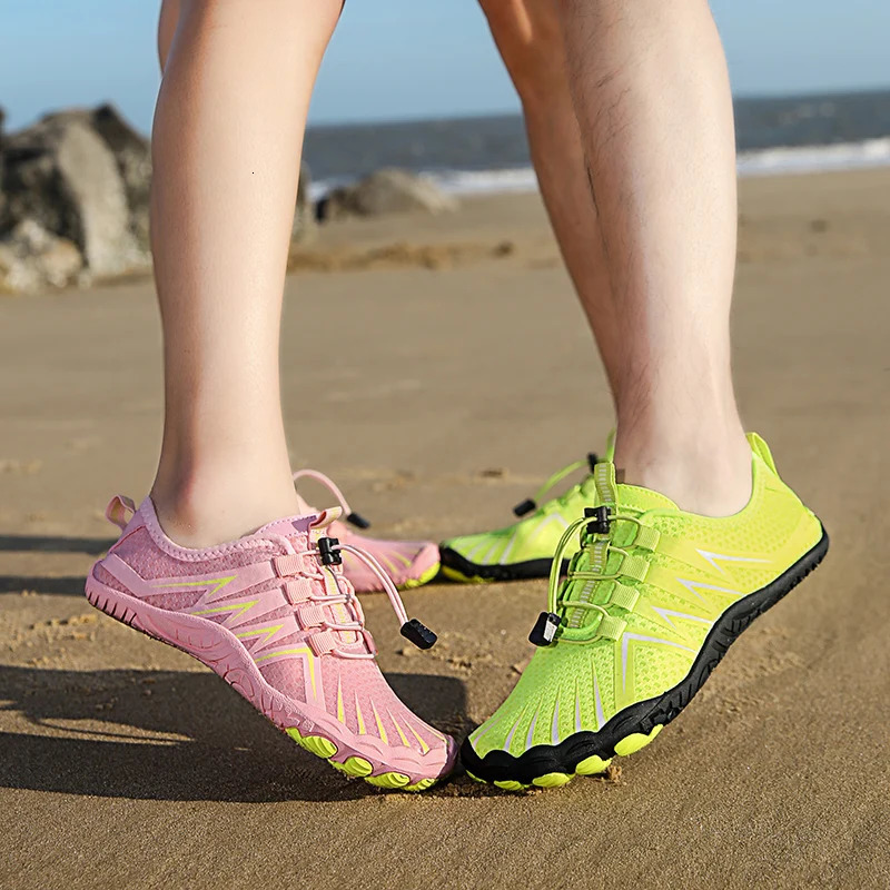 Arrival Water Shoes QiuckDry Aqua Men Women Outdoor Beach Swimming Wading Breathable FiveFinger Sneakers Size 35 250304