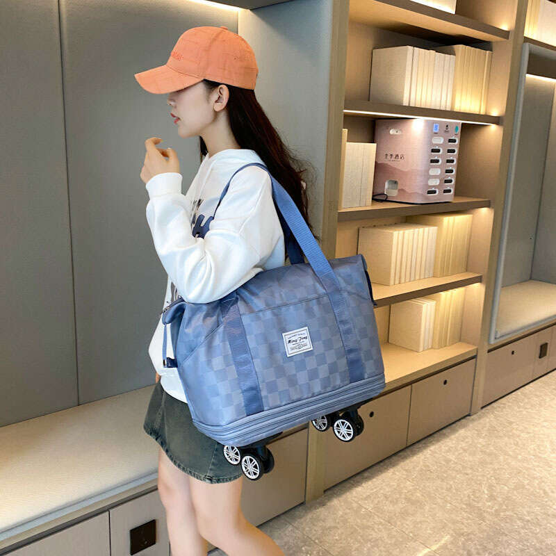 Large capacity storage, short distance handbag, detachable universal wheels, expandable luggage bag, business trip, delivery, sports travel bag