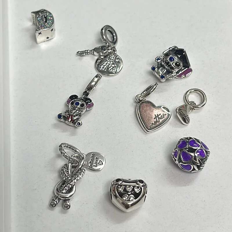 2025 Zircon Loose Bead Gift New Love Charms Heart Bead High Quality DIY Accessories Mother's Day Gift
