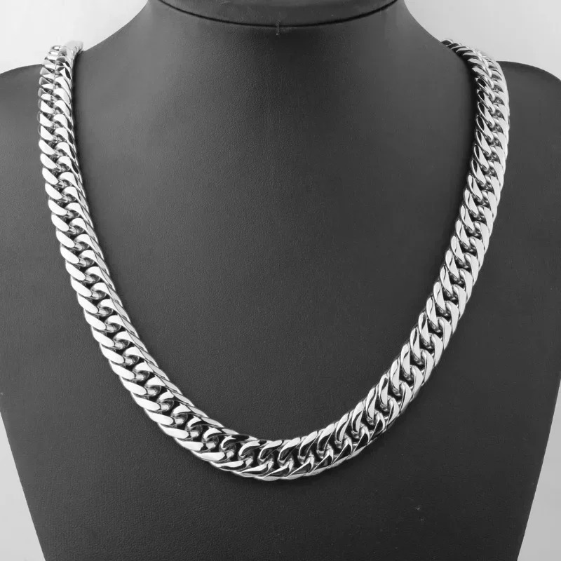 925 Sterling Silver 45-60cm 10mm Cuban Chain Necklace For Man Fashion Jewelry Trend Personality Hip Hop Trendsetter Accessories 250314