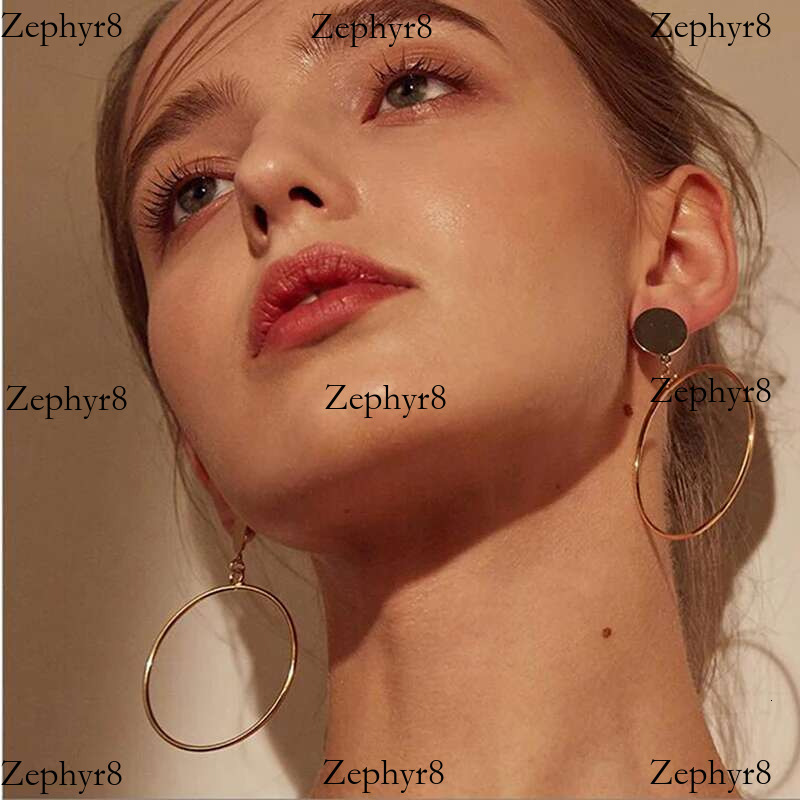 2025 New model Simple Fashion Gold Sier Plated Geometric Round Pierced Clip Earring for No Hole Women Big Hollow Ear Clips Jewelry