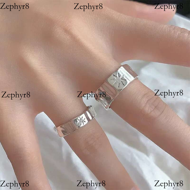 2025 New model Punk Opening Ring Women Couple Y2K Shiny Star Finger Rings Handmade Irregular Design Jewelry Hip Hop Party Accessories