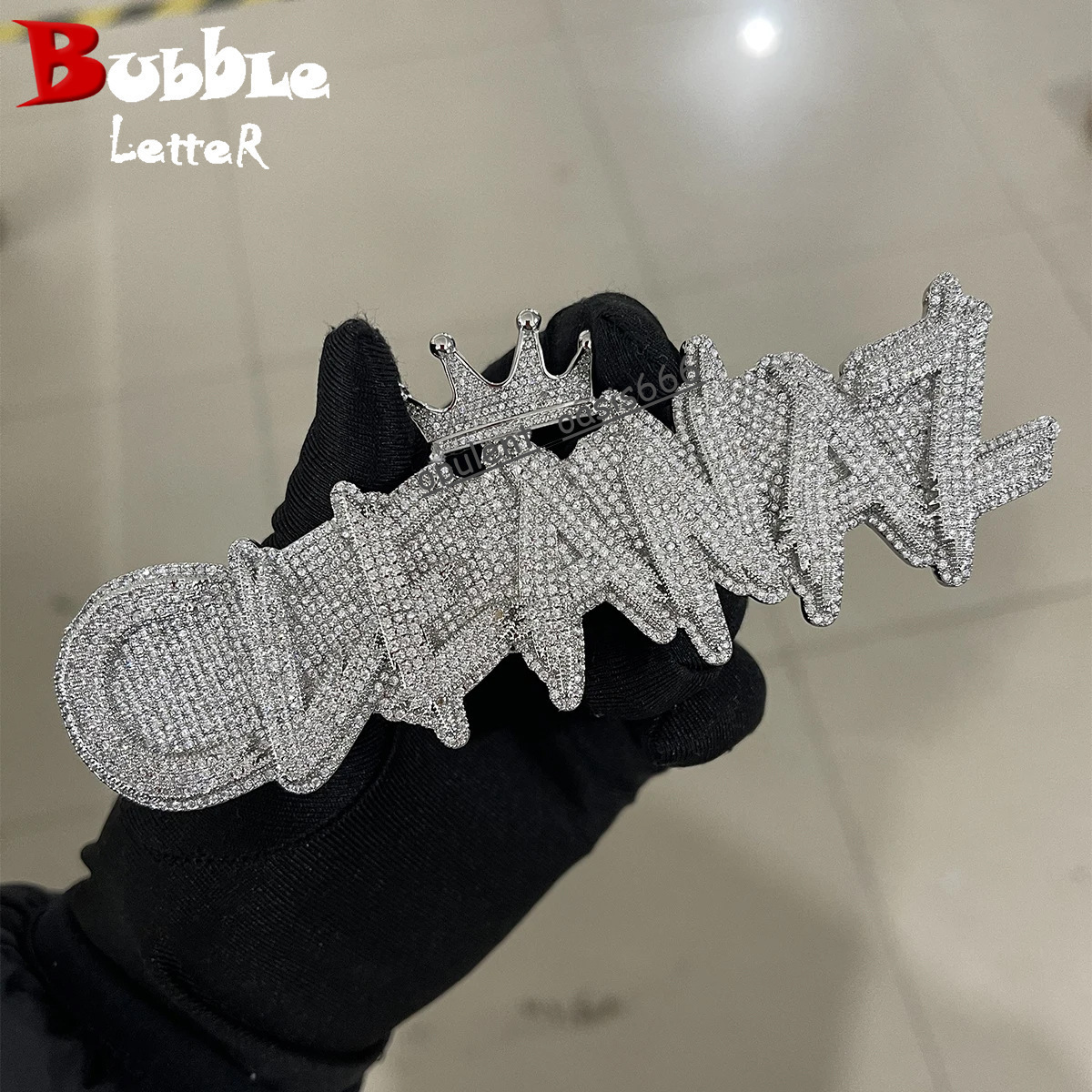 Pass Diamond Tester Moissanite Pendant Letter Name Charm Silver 925 Hiphop Custom Moissanite Pendant